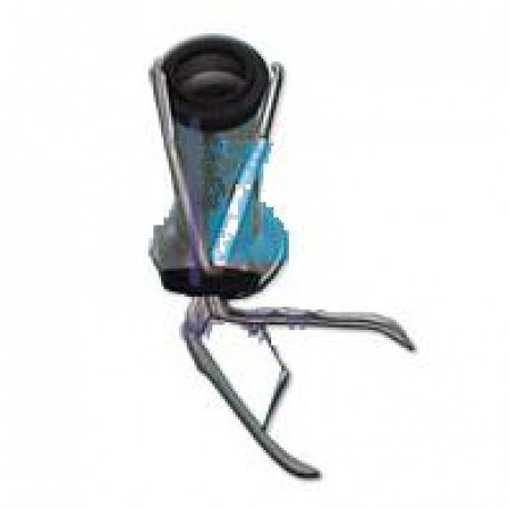 Recipiente porta pinza 16.5 cm de altura x 6.5 cm de diámetro superior x 10 cm de diámetro inferior-PuntoMedico- HEL-00L08-B