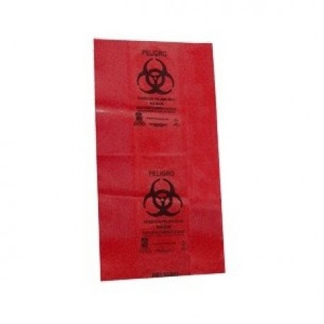 Bolsa roja para residuos biológico-infecciosos 55 x 60 cm paquete con 200 piezas-PuntoMedico- MEH-RPBI55