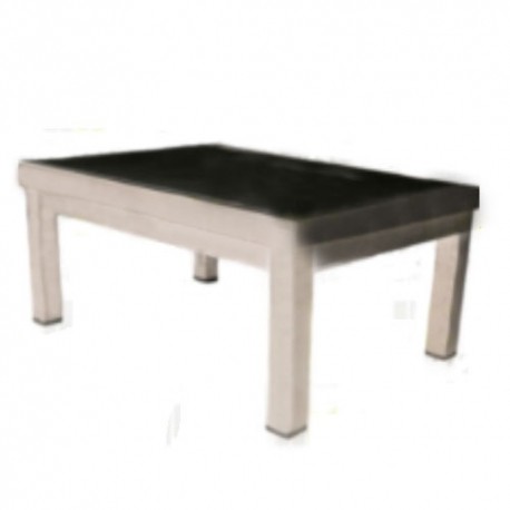 Banqueta de altura un peldaño estructura cromada-PuntoMedico- HEL-HM27
