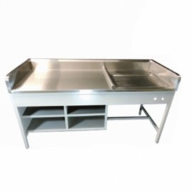 Baño de artesa de 150 cm de acero inoxidable-PuntoMedico- HEL-HM25