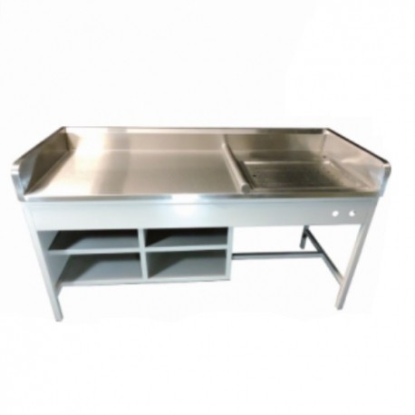 Baño de artesa de 150 cm de acero inoxidable-PuntoMedico- HEL-HM25