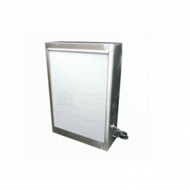 Negatoscopio sencillo en acero inoxidable-PuntoMedico- HEL-HM220