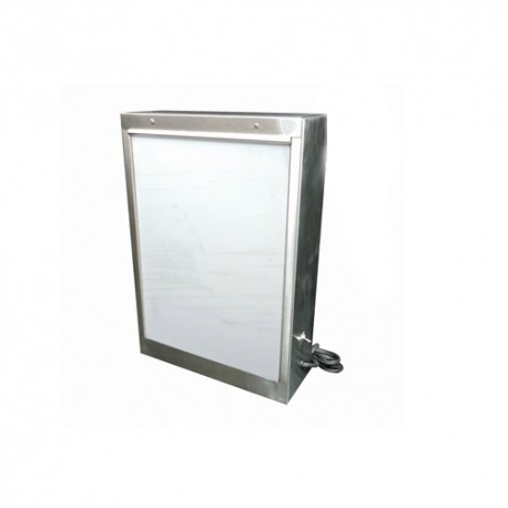 Negatoscopio sencillo en acero inoxidable-PuntoMedico- HEL-HM220
