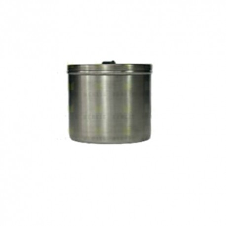 Recipiente algodonero con tapa de 4 litros 14.8 cm x 18.8 cm de diámetro-PuntoMedico- HEL-HM42