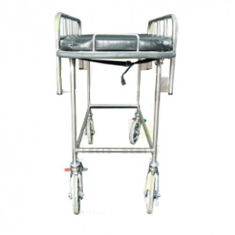 Carro camilla para adultos medidas 190 x 60 x 85 cm cubierta de lamina de acero cal 20-PuntoMedico- HEL-HM64