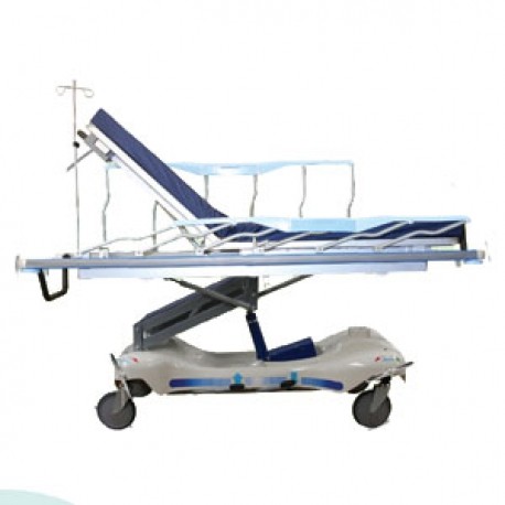 Camilla de transporte con respaldo movil Mod. T20A-PuntoMedico- AMP-T20A