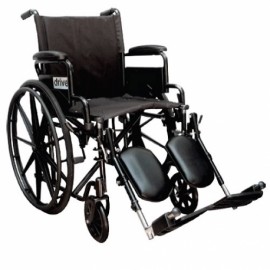 Silla de ruedas de 18" Streak con elevapiernas-PuntoMedico- DRI-SRBK18NEDR