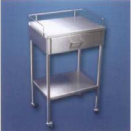 Mesa pasteur con gabinete (acero inoxidable)-PuntoMedico- KER-9334