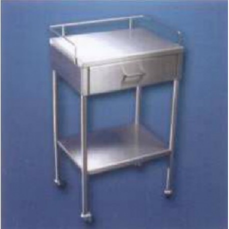 Mesa pasteur con gabinete (acero inoxidable)-PuntoMedico- KER-9334