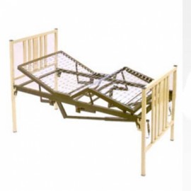 Cama para hospital 5 posiciones sin ruedas, con 2 manivelas-PuntoMedico- ESG-CAM006