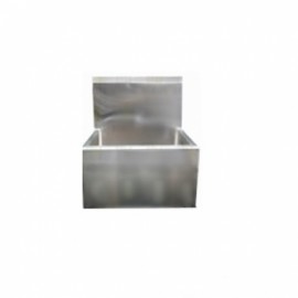 Lavabo para cirujano sencillo con válvula de sensor acero inoxidable-PuntoMedico- HEL-HM117