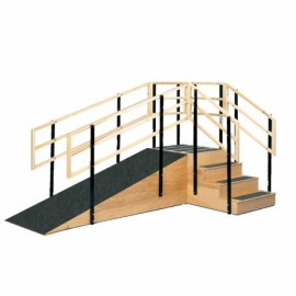 Escalera con rampa de entrenamiento Mod. 1607-PuntoMedico- EIM-1607