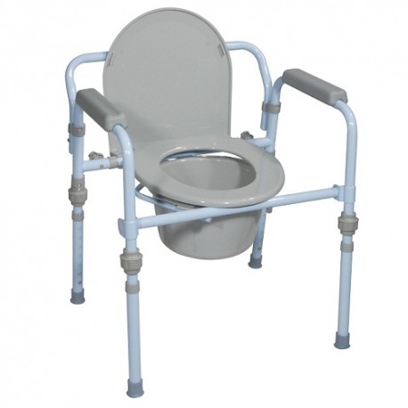 Silla cómodo de acero totalmente plegable-PuntoMedico- DRI-COM11148K