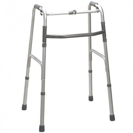 Andadera de aluminio de un botón para adulto-PuntoMedico- DRI-10202-1