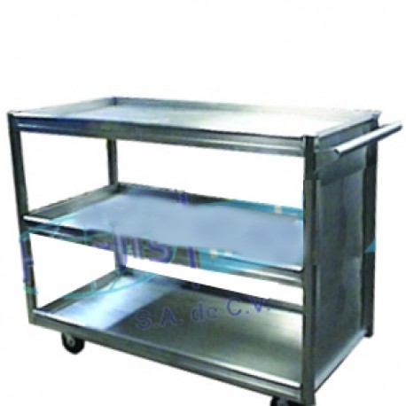 Carro transportador de charolas para alimento-PuntoMedico- HEL-HM325