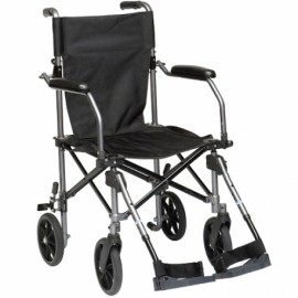 Silla de traslado de aluminio con asiento de 18" Travelite-PuntoMedico- DRI-TC005GY