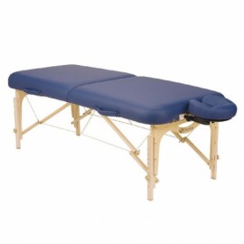 Mesa para masaje plegable SPIRIT II  zafiro con soporte para cabeza y bolsa negra-PuntoMedico- DYN-ESMT1-SF