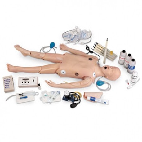 Maniqui de crisis completo infantil con simulador de ECG-PuntoMedico- NAS-LF03617U