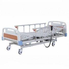 Cama para hospital eléctrica de 3 posiciones con ruedas-PuntoMedico- BAM-CE3