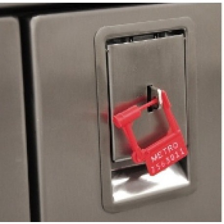 Candado de seguridad de plastico foliado bolsa con 100 piezas para carro Metro-PuntoMedico- MET-LEC320