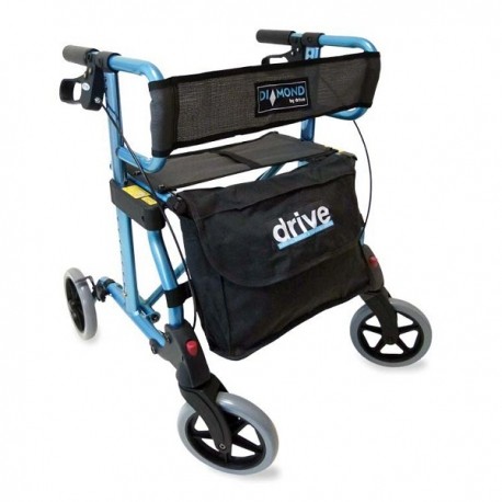 Andadera Rollator Diamond azul con bolsa 740B-PuntoMedico- DRI-570-003-03-1