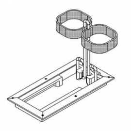 Porta sueros embutido fabricado en aluminio-PuntoMedico- MAR-CC-9926