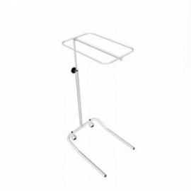 Mesa de mayo base tubular con ruedas sin charola-PuntoMedico- ESG-MES717