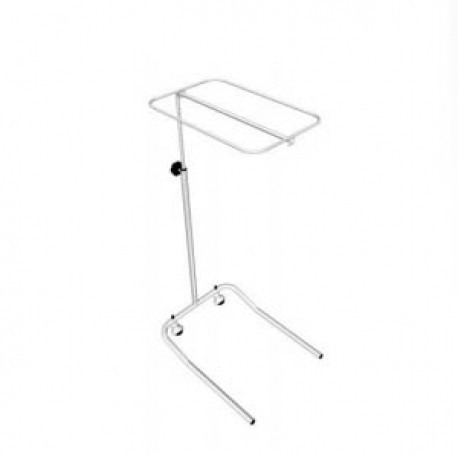 Mesa de mayo base tubular con ruedas sin charola-PuntoMedico- ESG-MES717