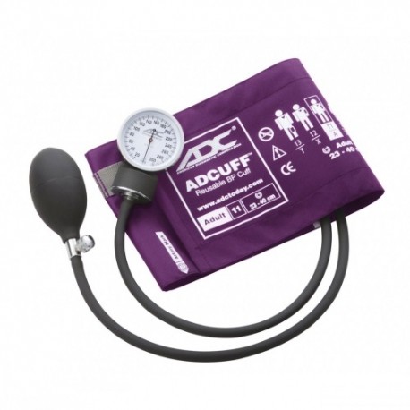 Baumanómetro aneroide ADC modelo 760  morado, paquete con 3 piezas-PuntoMedico- ADC-760-V