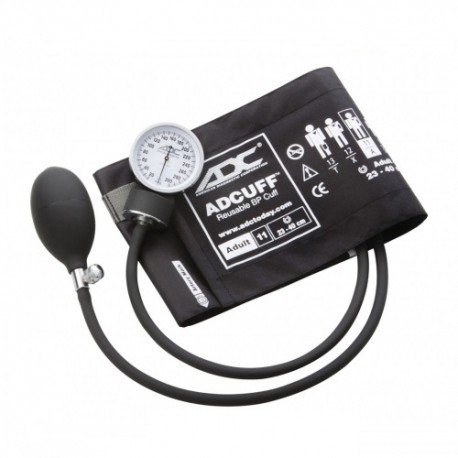 Baumanómetro aneroide ADC modelo 760 negro, paquete con 3 piezas-PuntoMedico- ADC-760-BK