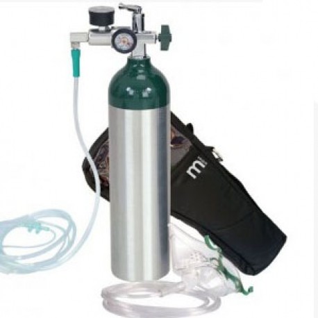 Equipo de oxígeno de 170 litros con carga (maleta)-PuntoMedico- MFX-OX-170