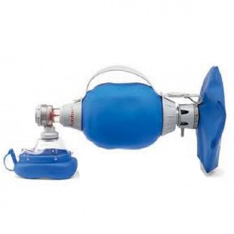 Resucitador para adulto Mark IV con manguito azul nº5 (reusable)-PuntoMedico- AMB-304002000