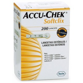 Lancetas para accu-check softclick con 200 piezas-PuntoMedico- ROC-FL3307484200